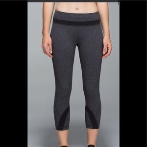 Lululemon Run Inspire Crop II in Herringbone
